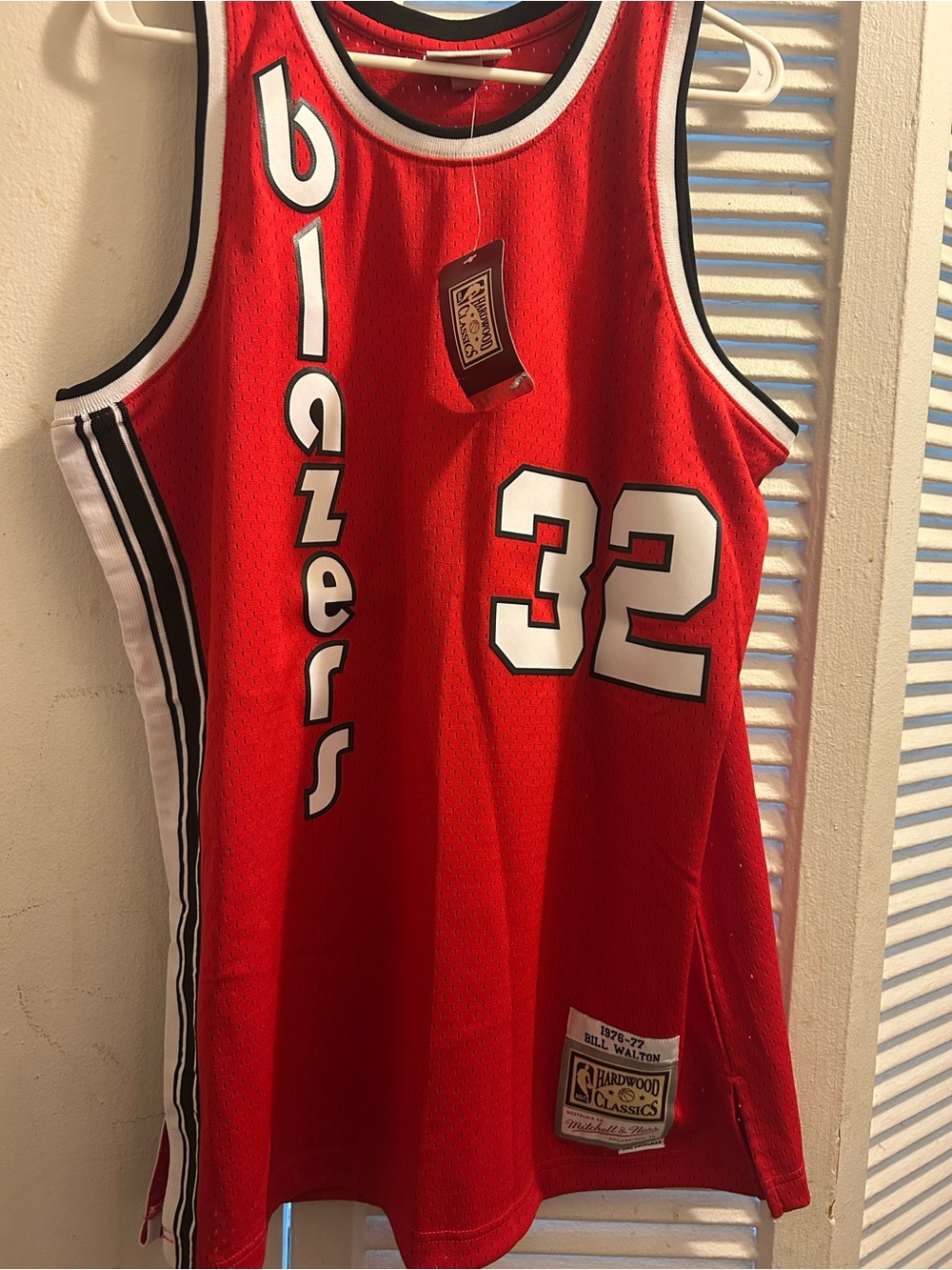 Mitchell & Ness Bill Walton #32 Portland Trailblazers 1976-77 Jersey Large